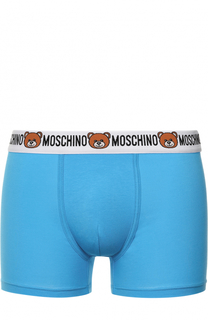 Хлопковые боксеры с широкой резинкой Moschino