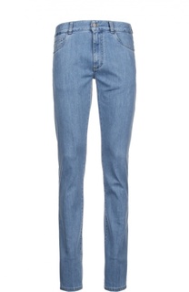 Джинсы прямого кроя с контрастной прострочкой Canali