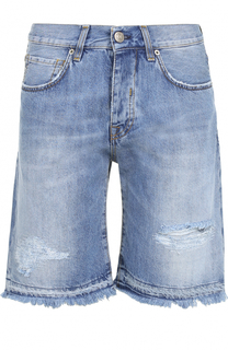 Джинсовые шорты с необработанным краем 2 Men Jeans