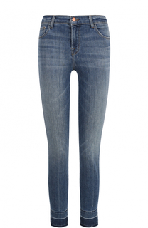 Укороченные джинсы-скинни с необработанным краем J Brand