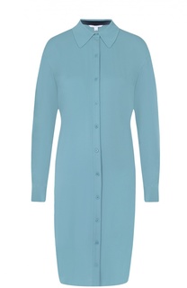 Шелковое платье-рубашка прямого кроя Diane Von Furstenberg