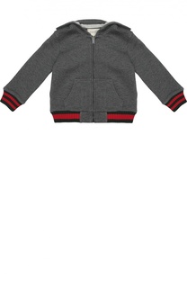 Кардиган джерси с контрастными манжетами Gucci