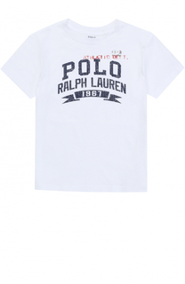 Футболка джерси с принтом Polo Ralph Lauren