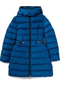 Пуховое пальто с капюшоном Moncler