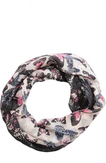 Платок из вискозы и шелка с принтом в виде бабочек Alexander McQueen