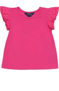 Топ джерси с оборками Polo Ralph Lauren