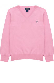 Пуловер джерси с логотипом бренда Polo Ralph Lauren