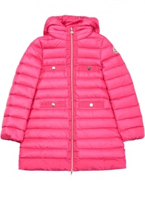 Стеганый пуховик с капюшоном Moncler Enfant