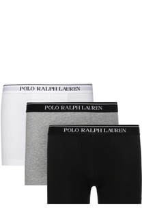 Комплект из трех хлопковых боксеров с широкой резинкой Ralph Lauren