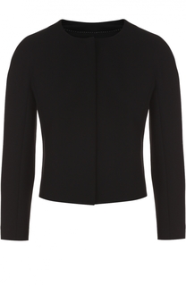 Укороченный жакет прямого кроя с круглым вырезом HUGO