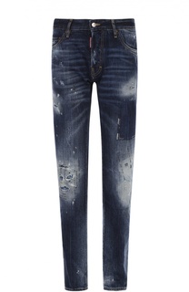 Зауженные джинсы с потертостями Dsquared2
