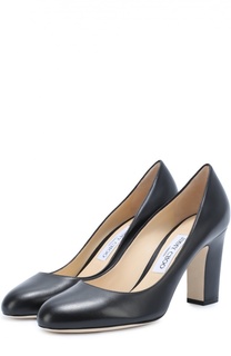 Кожаные туфли Bille 85 на устойчивом каблуке Jimmy Choo