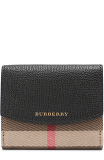 Бумажник из кожи и текстиля в клетку House Check Burberry