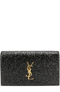 Клатч Monogram с глиттером Saint Laurent