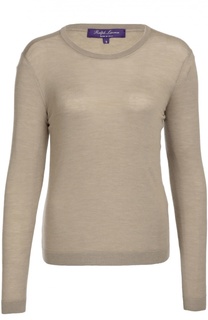 Приталенный кашемировый пуловер с круглым вырезом Ralph Lauren