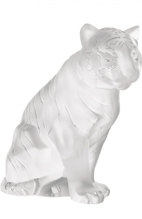 Скульптура Sitting Tiger Lalique