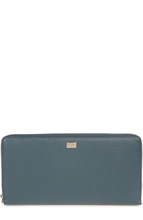 Кожаный бумажник на молнии с отделением для кредитных карт Dolce &amp; Gabbana