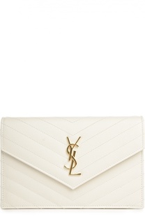 Сумка Monogram Envelope mini из стеганой кожи Saint Laurent