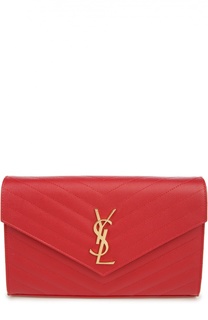 Сумка Monogram Envelope из стеганой кожи Saint Laurent