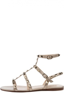 Кожаные сандалии Rockstud с ремешками Valentino