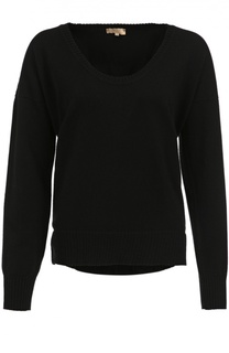 Кашемировый пуловер свободного кроя с круглым вырезом Back Label