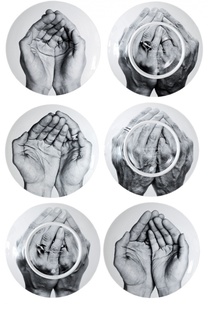 Набор из 6-ти тарелок Je Ne Suis Pas Dans Mon Assiette Bernardaud