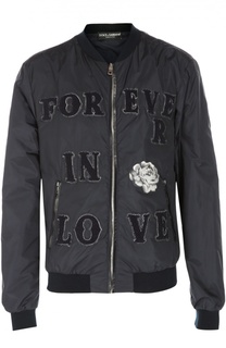 Куртка-бомбер с нашивками Dolce &amp; Gabbana