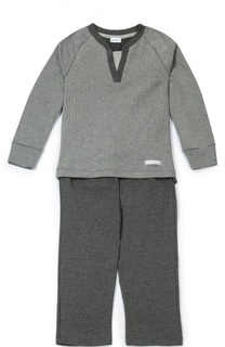Хлопковая пижама в мелкую полоску Grigioperla