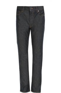 Джинсы прямого кроя с контрастной прострочкой Z Zegna