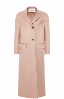 Удлиненное шерстяное пальто с карманами Valentino