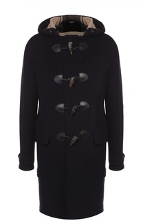 Шерстяной дафлкот с капюшоном Burberry