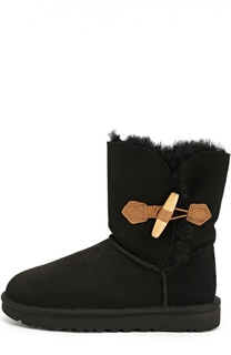 Замшевые сапоги с пряжкой UGG Australia