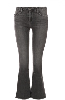 Расклешенные укороченные джинсы с бахромой Frame Denim