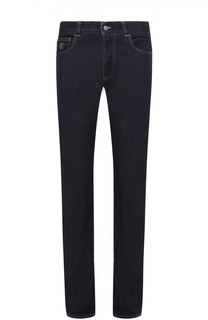 Джинсы прямого кроя с контрастной прострочкой Canali