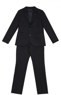 Шерстяной костюм с пиджаком на двух пуговицах Giorgio Armani