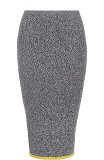 Вязаная юбка-карандаш с контрастной отделкой подола MRZ