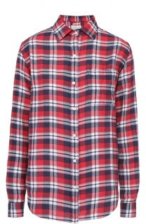 Блуза прямого кроя в клетку с накладным карманом Denim&amp;Supply by Ralph Lauren