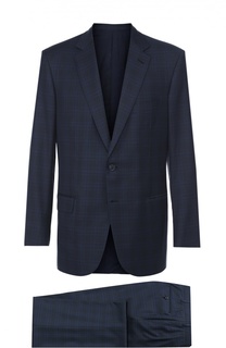 Шерстяной костюм в клетку Brioni