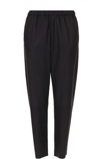 Замшевые укороченные брюки с эластичным поясом DROMe