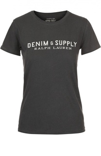 Хлопковая футболка прямого кроя с круглым вырезом Denim&amp;Supply by Ralph Lauren