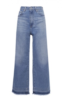 Укороченные расклешенные джинсы с завышенной талией Ag