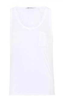 Топ свободного кроя без рукавов и накладным карманом T by Alexander Wang