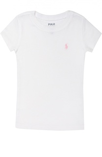 Футболка джерси с логотипом бренда Polo Ralph Lauren