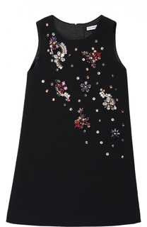 Платье без рукавов с кристаллами Dolce &amp; Gabbana