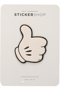 Кожаный стикер Mickey Thumbs Up Anya Hindmarch