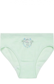 Трусы-слипы из хлопка с принтом Sanetta