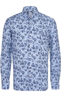 Льняная рубашка с цветочным узором 120% Lino