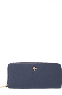 Бумажник из сафьяновой кожи на молнии Tory Burch