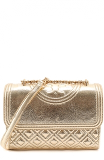 Сумка Fleming Small из металлизированной кожи Tory Burch