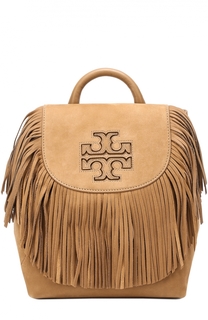 Замшевый рюкзак Harper Fringe Mini Tory Burch